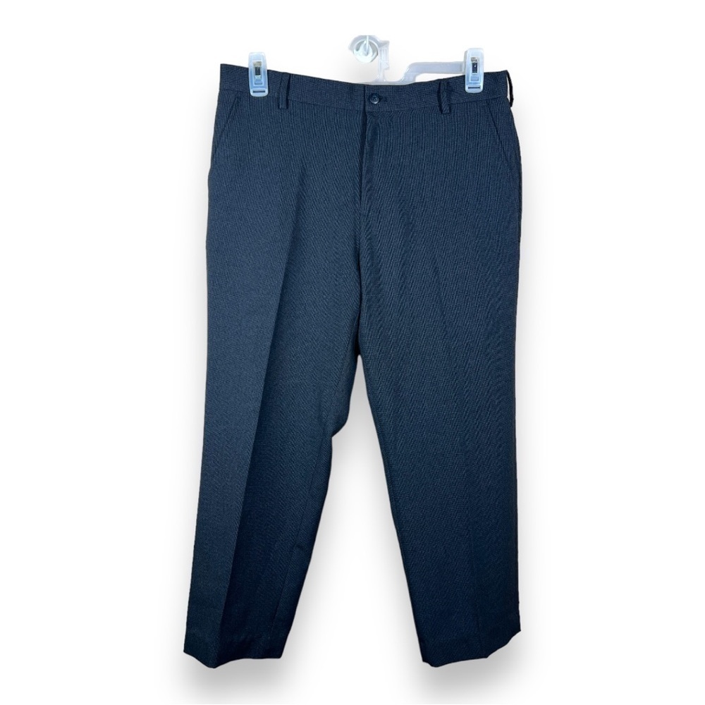 Van Heusen Blue Dress Pants 34x27 Straight Leg Classic  Trousers